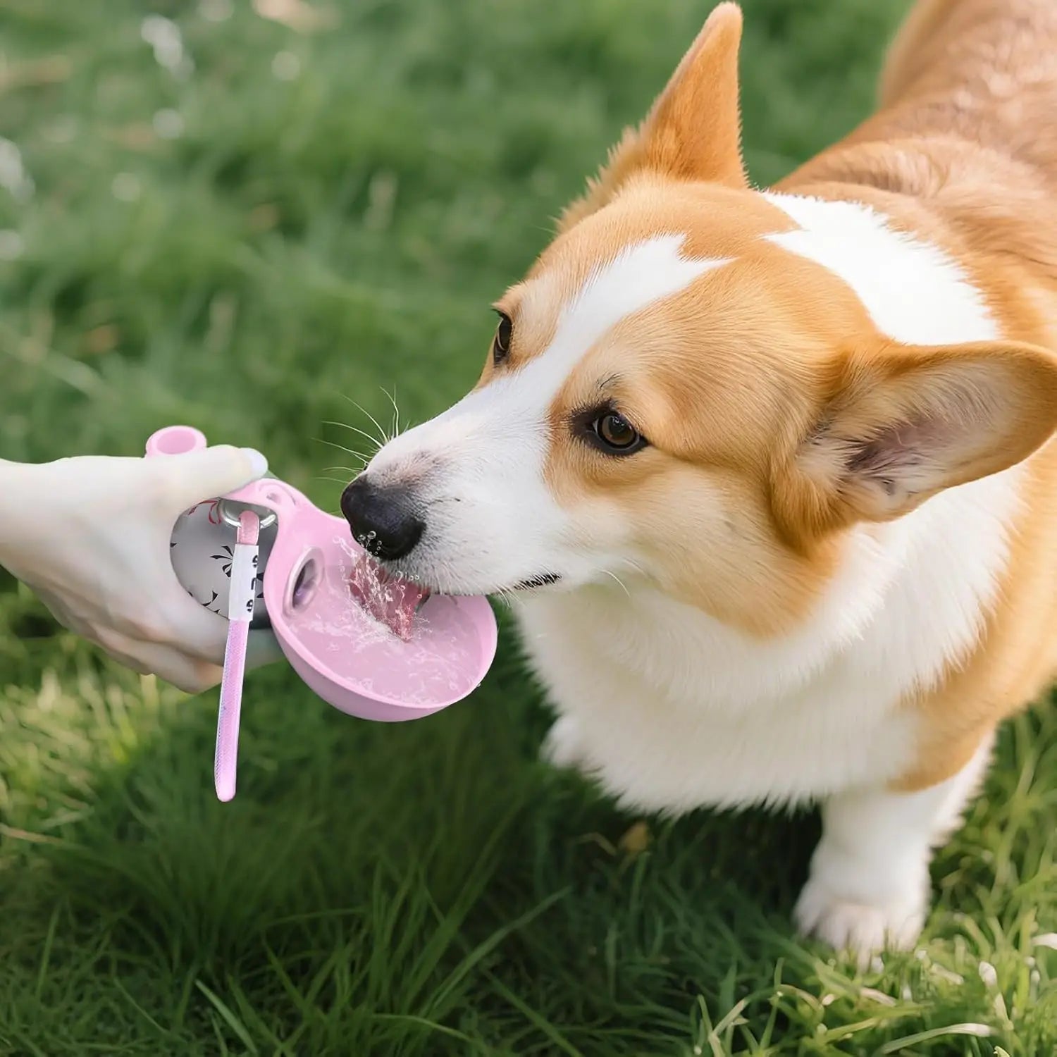Dog Travel Water Bottle with Bowl