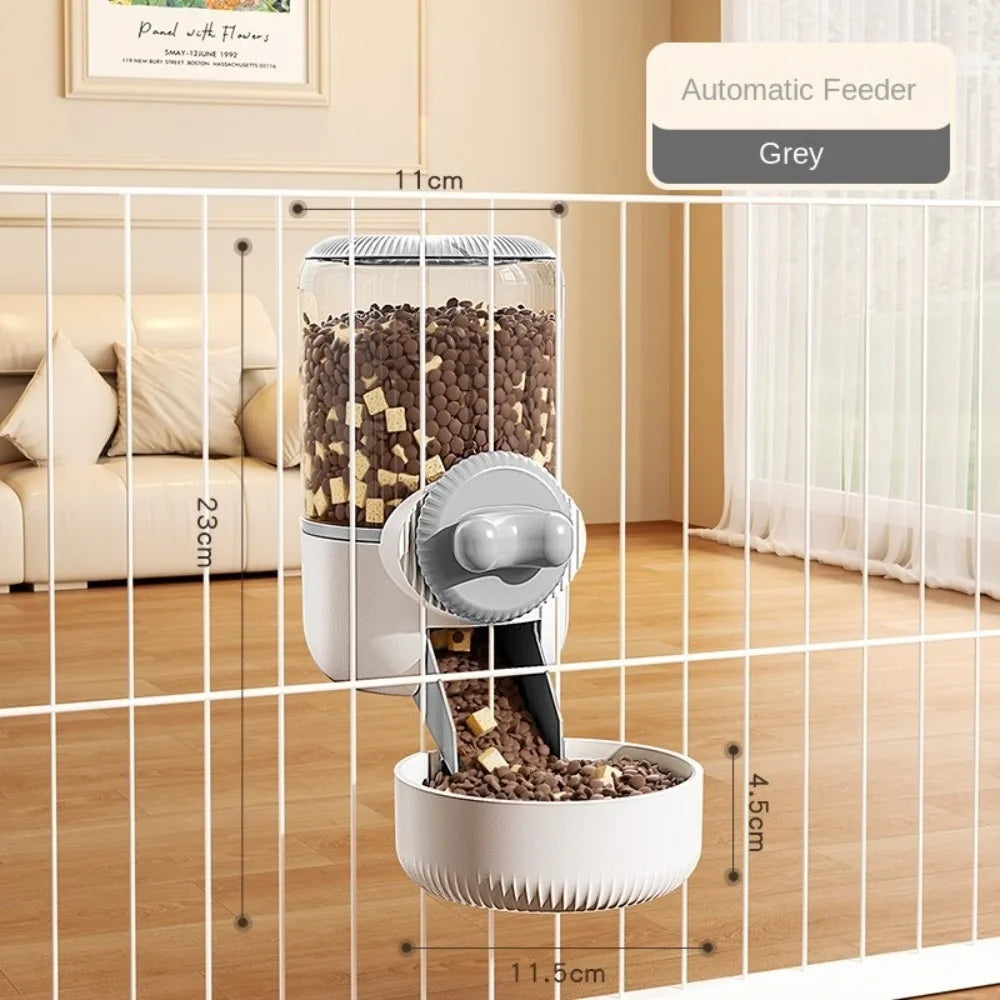 Automatic Hanging Pet Feeder & Water Bowl