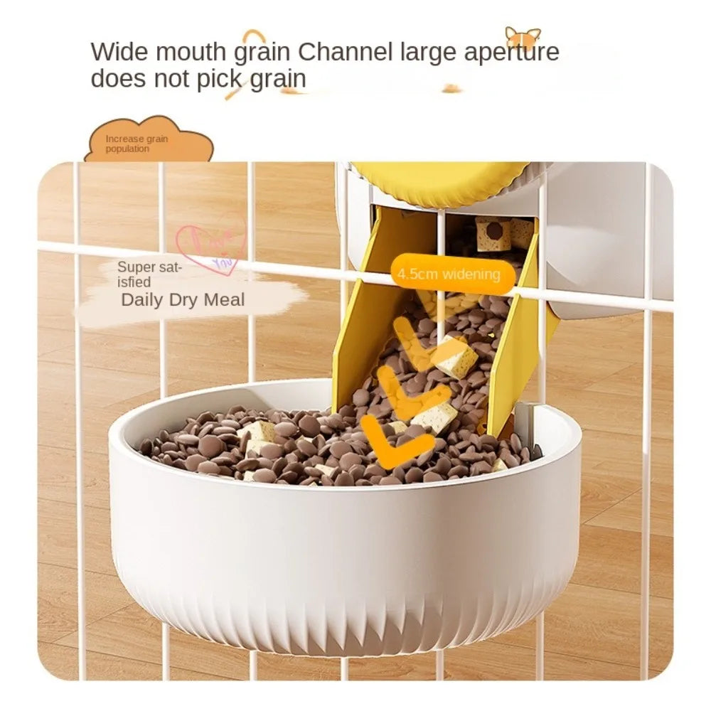 Automatic Hanging Pet Feeder & Water Bowl