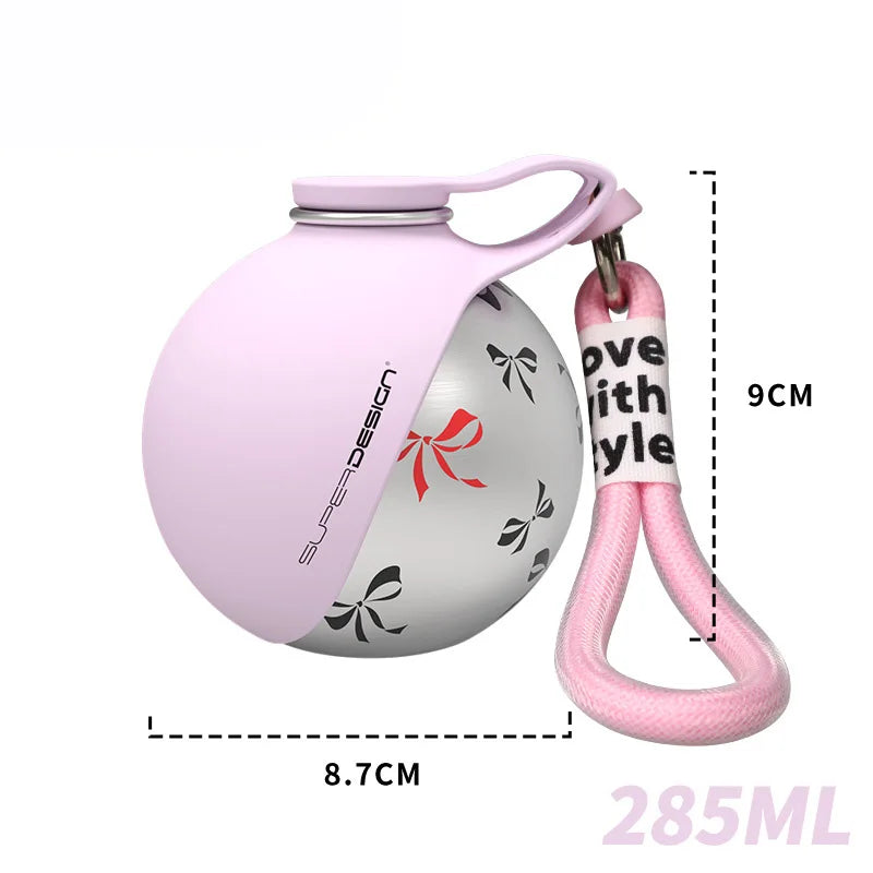 Dog Travel Water Bottle with Bowl