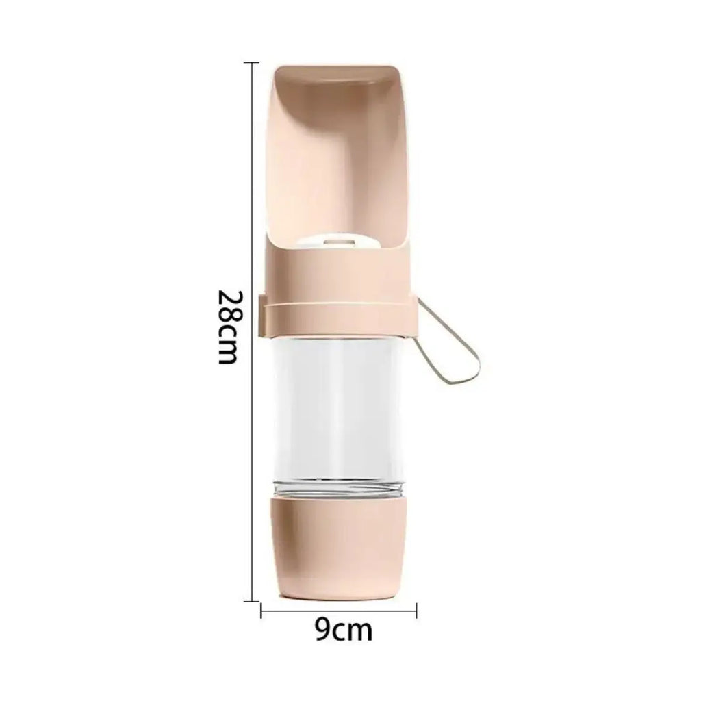 Portable Dog & Cat Water Bottle with Food Storage
