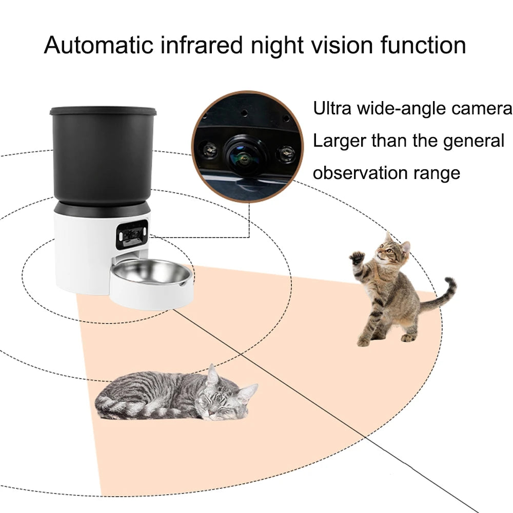 4L Smart Automatic Pet Feeder WiFi