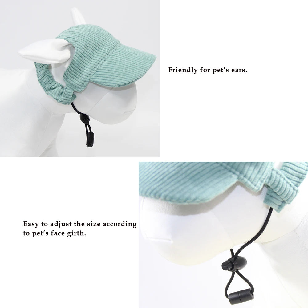 Adjustable Dog Sun Baseball Cap