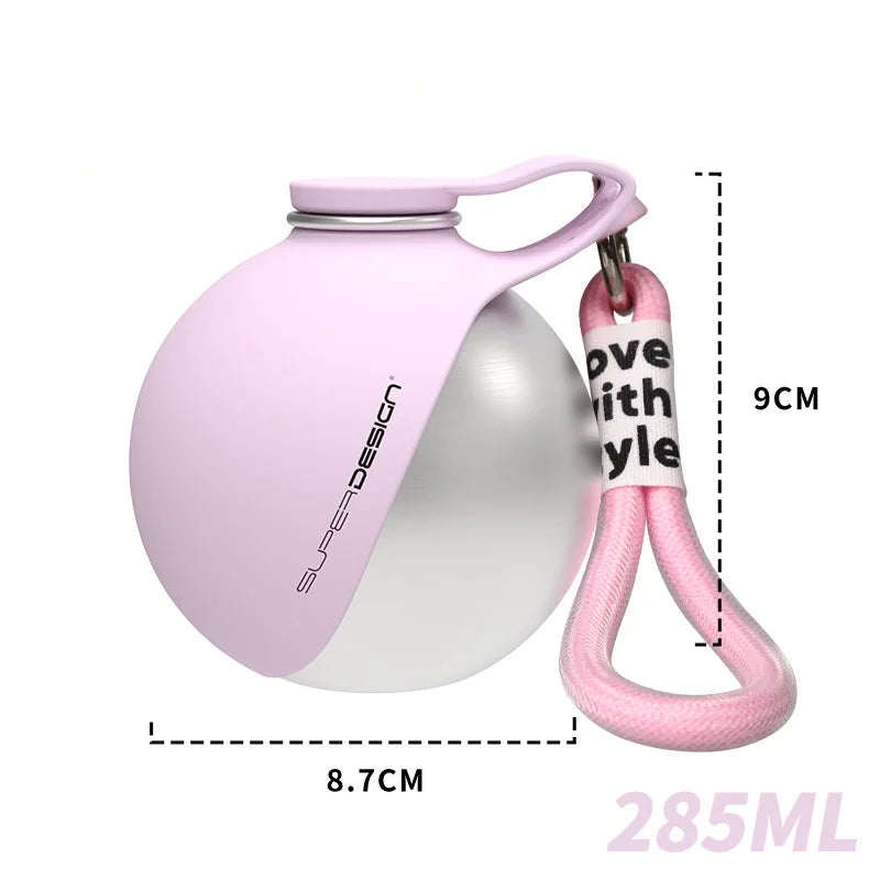 Dog Travel Water Bottle with Bowl