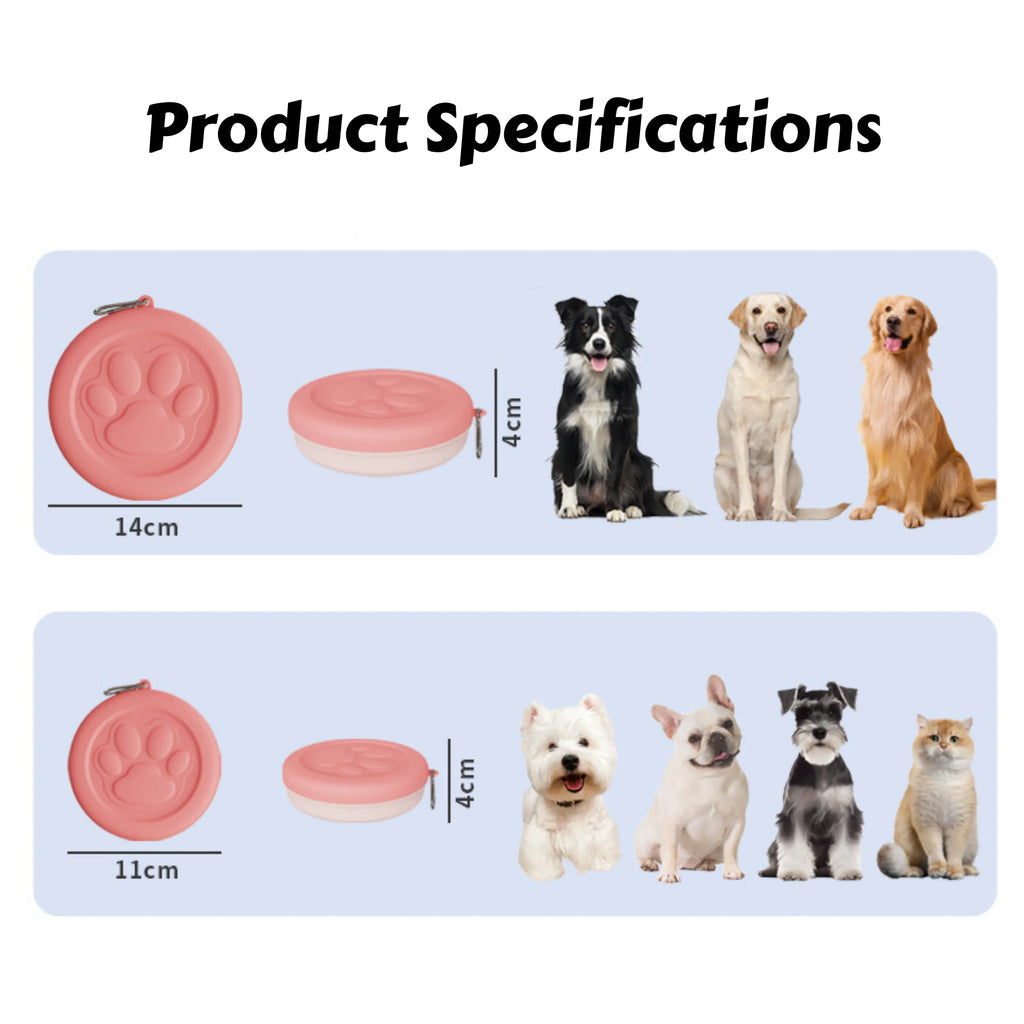 2-in-1 Portable Dog Travel Bowl