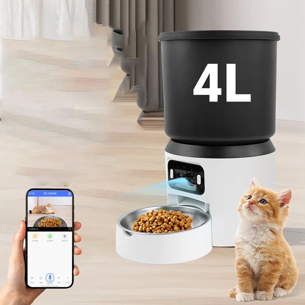 4L Smart Automatic Pet Feeder WiFi