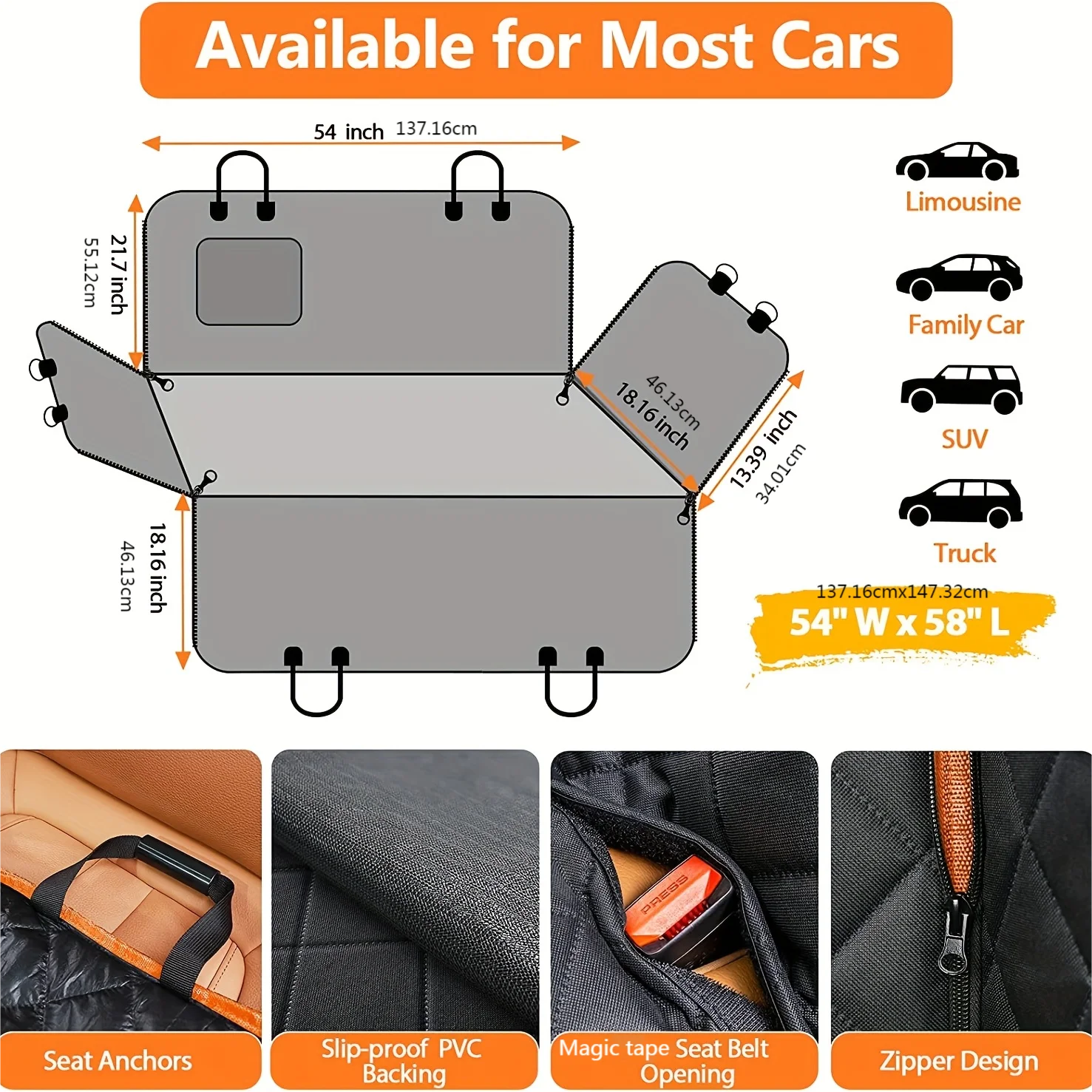Dog Car Seat Cover Hammock