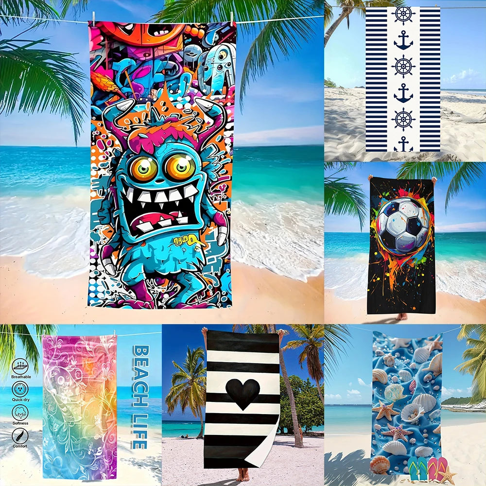 Sunny Vibes Fun Towels