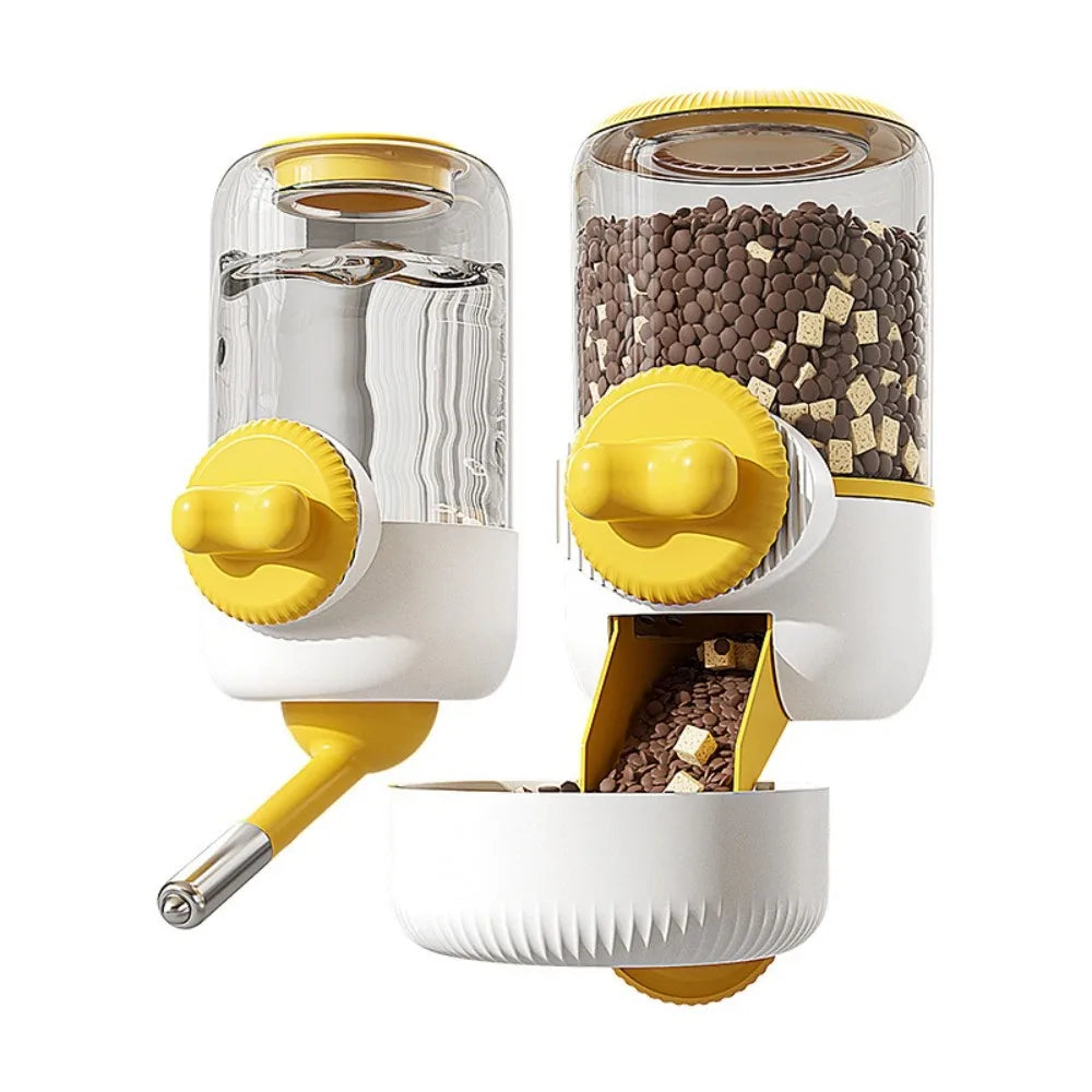 Automatic Hanging Pet Feeder & Water Bowl