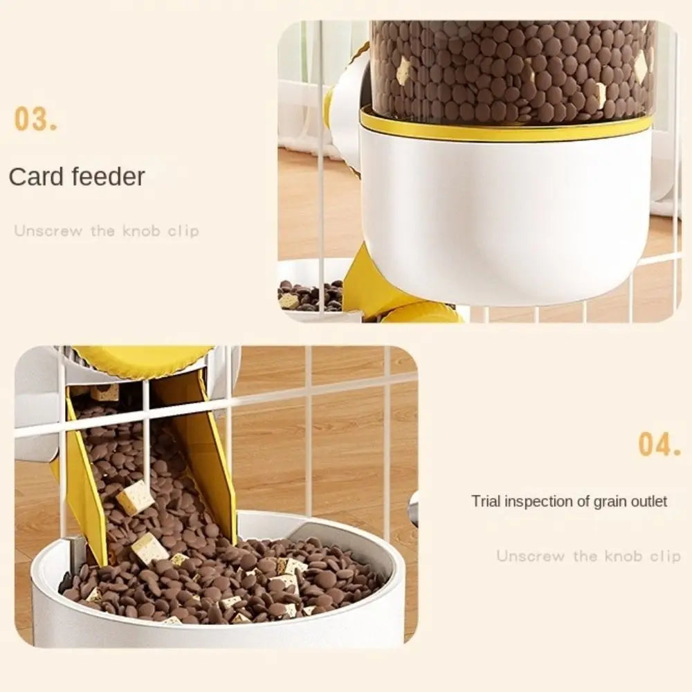 Automatic Hanging Pet Feeder & Water Bowl