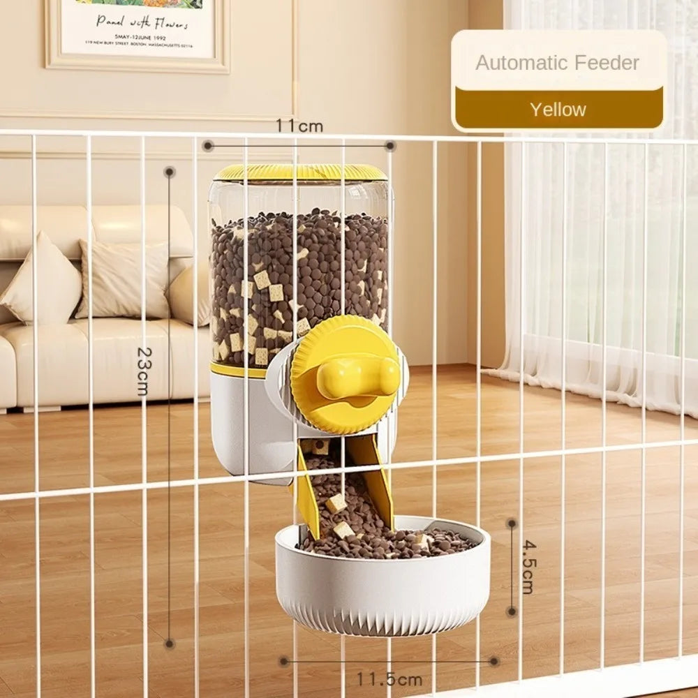 Automatic Hanging Pet Feeder & Water Bowl